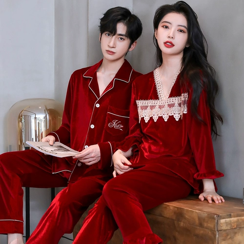 Демисезонная пижама для влюбленных, бархатное милое термобелье, комфортный комплект, 2021 года