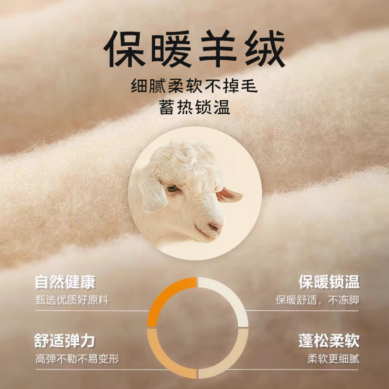 护膝袜套女秋冬过膝长筒袜防下滑保暖羊毛加绒加厚护腿羊绒大腿袜,淘宝优惠券,粉丝福利购,淘宝优惠卷