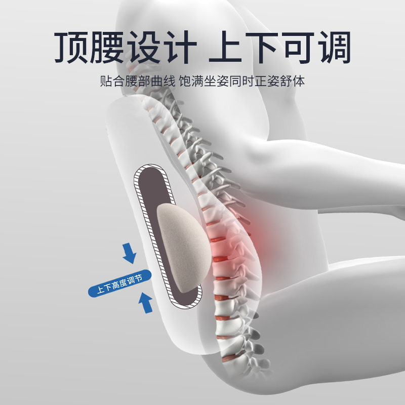 坐垫办公室腰靠久坐神器记忆棉护腰靠垫一体屁垫座椅垫靠背椅子垫