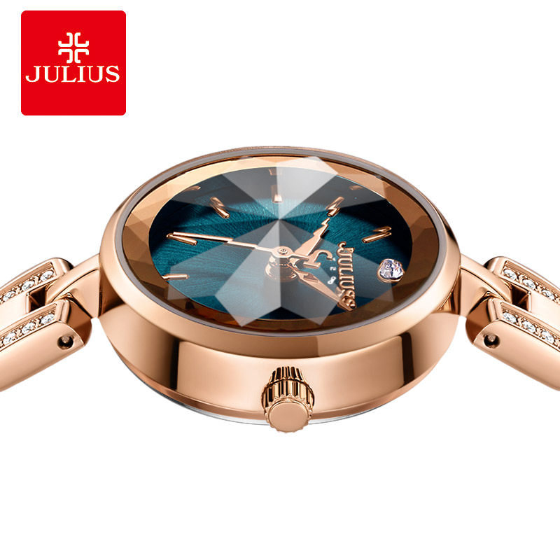 聚利时链带手表女中学生韩版简约时尚新款潮流防水石英表1103