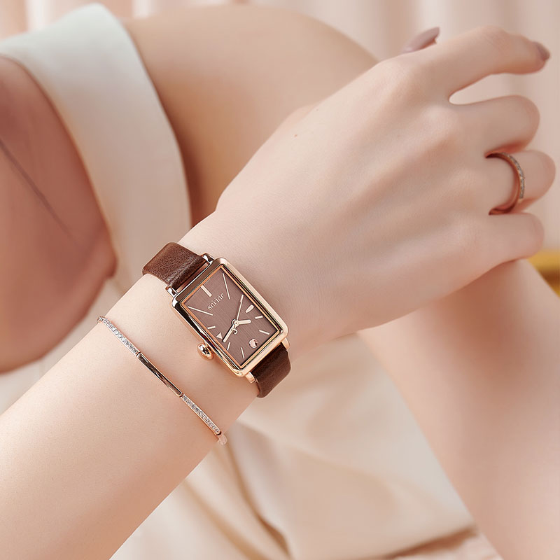 julius学生正品方形复古小表女表 聚利时日韩腕表