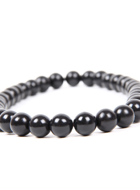 砭圣泗滨砭石项链15mm圆珠松紧款