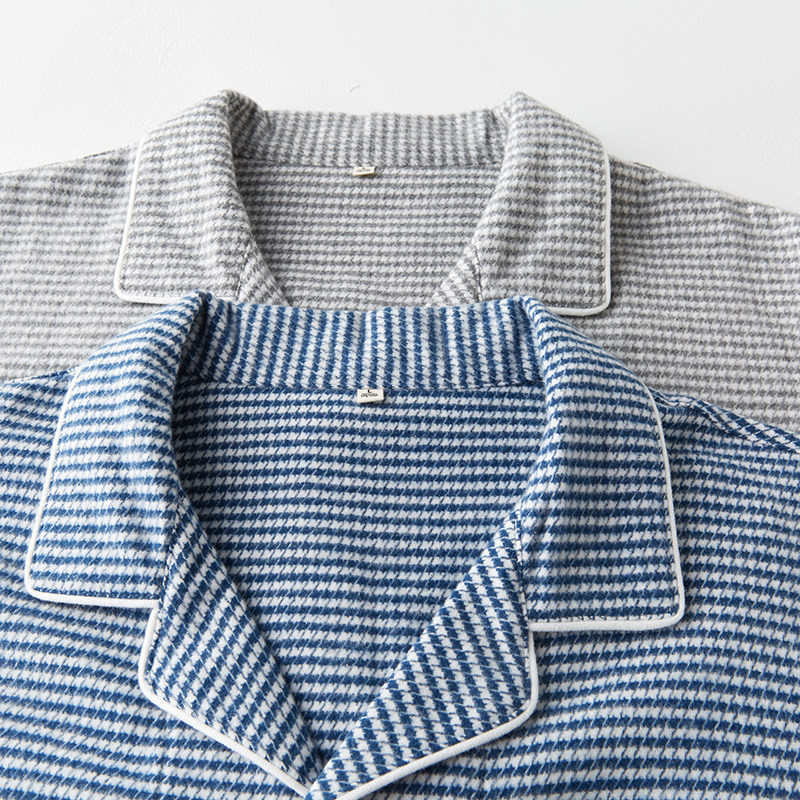 日系情侣睡衣秋冬季纯棉磨毛绒布套装女士翻领男长袖长裤家居服,淘宝优惠券,粉丝福利购,淘宝优惠卷