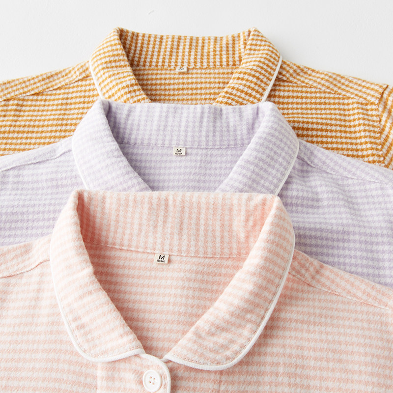 日系情侣睡衣秋冬季纯棉磨毛绒布套装女士翻领男长袖长裤家居服,淘宝优惠券,粉丝福利购,淘宝优惠卷