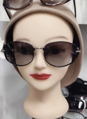 新墨镜女克罗椭圆形框遮阳镜个性防紫外线偏光眼镜中大号太阳镜