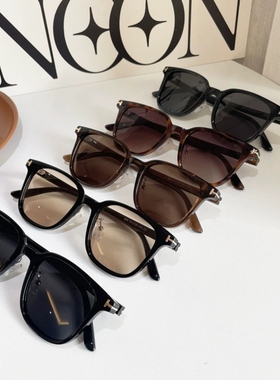 复古T字黑色TR偏光墨镜男小方框可配近视太阳镜度假海边眼镜近视