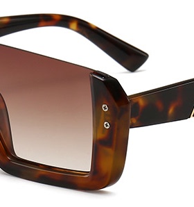 浅色板材韩版渐进小脸太阳镜