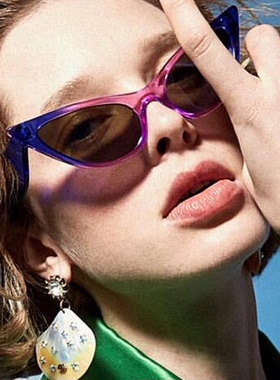 猫眼欧美百搭小脸太阳镜