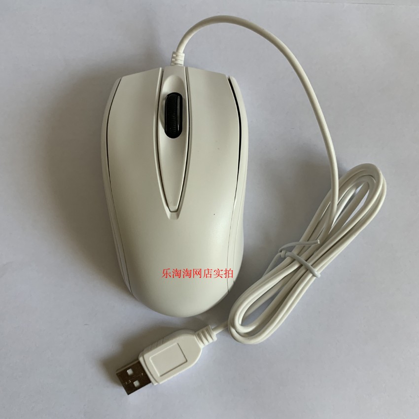 PS2鼠标有线USB电脑台式笔记本办公工控机设备机房白色鼠标通用型-图0