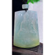 Burmese natural A grade jade and jade, Laokeng ice type yellow jade, Mahasthamaprapta Bodhisattva brand pendant