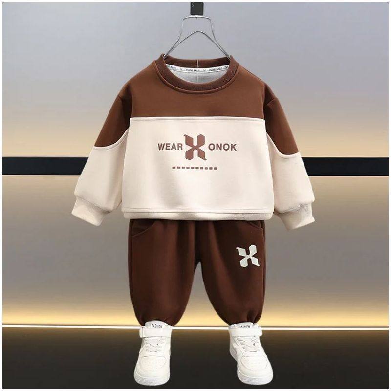 男童卫衣套装春秋款2025新款小童童装帅气洋气时髦潮儿童两件套,淘宝优惠券,粉丝福利购,淘宝优惠卷