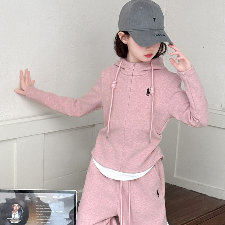 女童卫衣套装2025春秋儿童时尚洋气休闲运动服中大童韩版两件套潮,淘宝优惠券,粉丝福利购,淘宝优惠卷