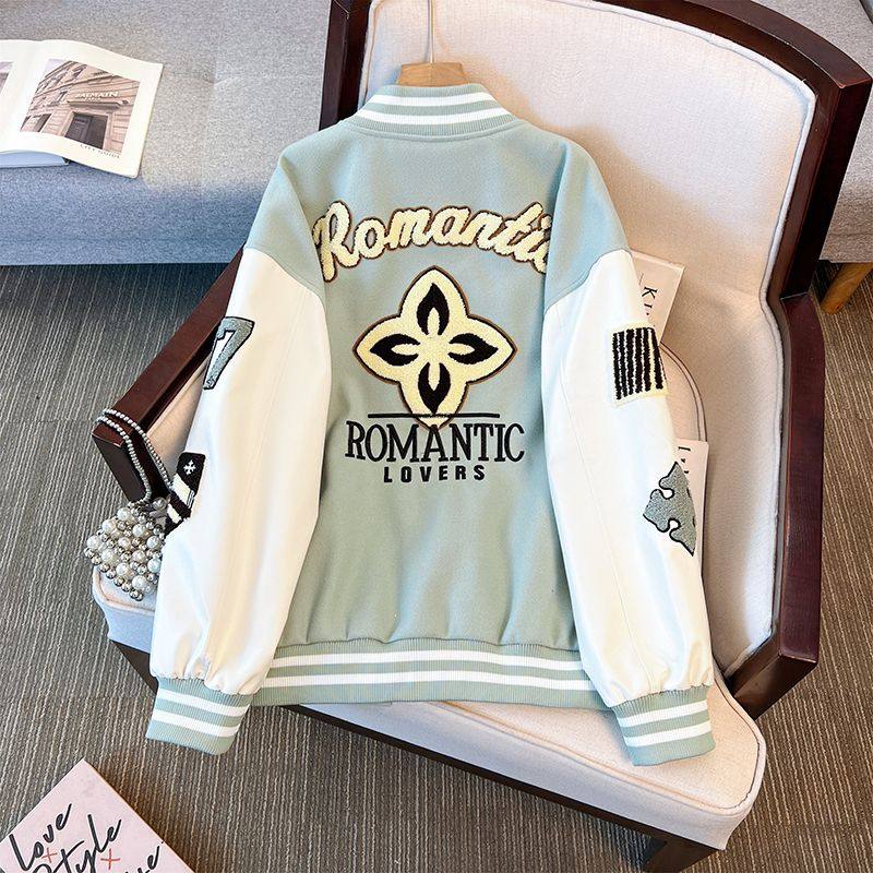 WASSUP类款秋冬季棒球服夹克男2025新款潮牌刺绣设计感情侣装外套,淘宝优惠券,粉丝福利购,淘宝优惠卷