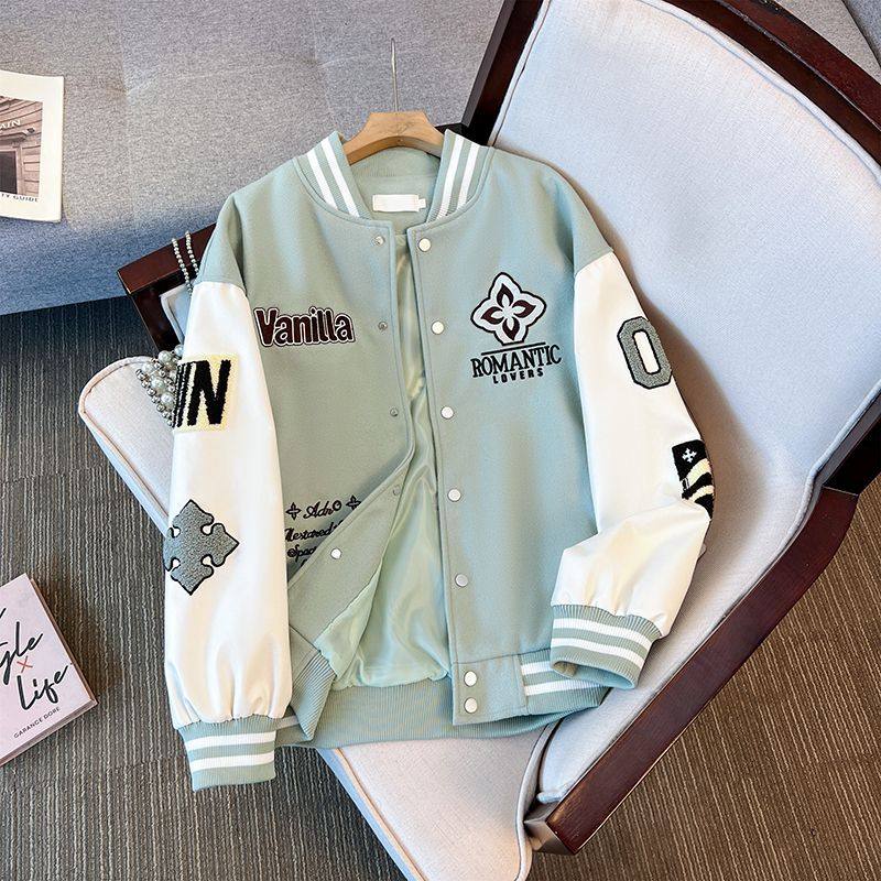 WASSUP类款秋冬季棒球服夹克男2025新款潮牌刺绣设计感情侣装外套,淘宝优惠券,粉丝福利购,淘宝优惠卷