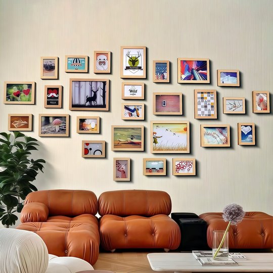 免打孔照片墙装饰客厅创意组合相框挂墙墙壁相片墙相册画框展示墙