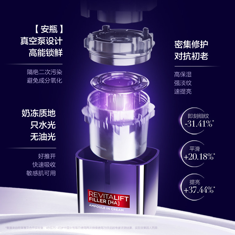 欧莱雅太空霜安瓶精华面霜烟酰胺 loreal欧莱雅欧美斯乳液/面霜