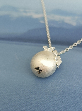 梵灵925纯银蝶石物语毛衣链精致