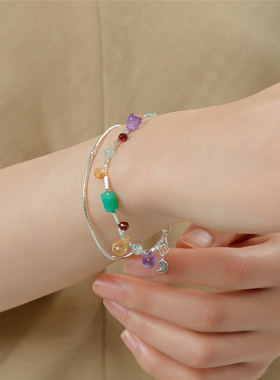 梵灵小众极简设计星轨手链进口