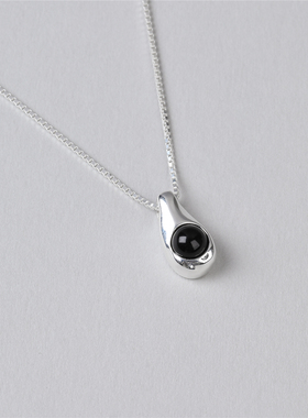 梵灵设计师黑玛瑙S925银项链