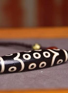 藏式文玩玛瑙二十一眼天珠吊坠毛衣链夏季本命年男手工编织绳项链