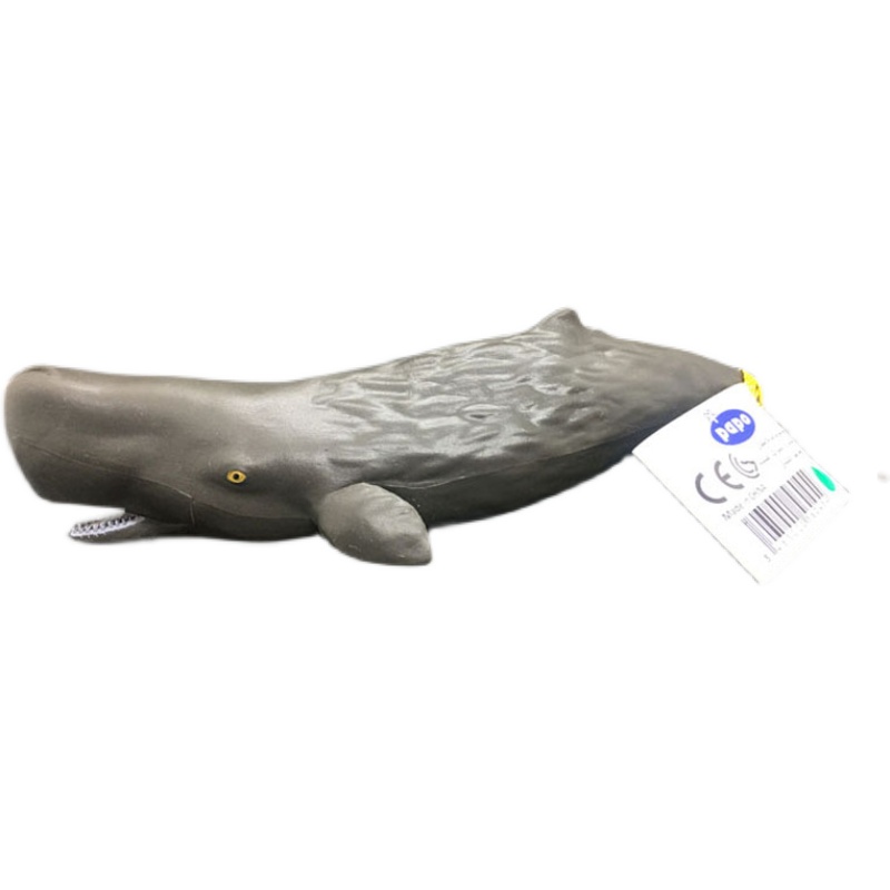正版PAPO抹香鲸幼崽56045静态海洋动物模型玩具PVC小鲸鱼2019新款 - 图3