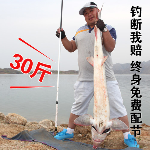 白战士钓鱼竿3.6超轻手竿28调鲤鱼竿超硬台钓竿长节竿鲟鱼竿特价 - 图0