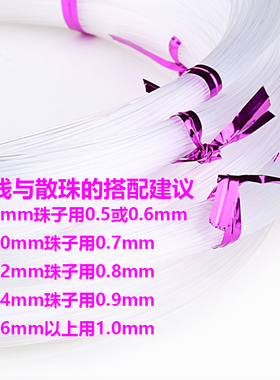 手工穿珠子耐磨透明鱼线diy配件