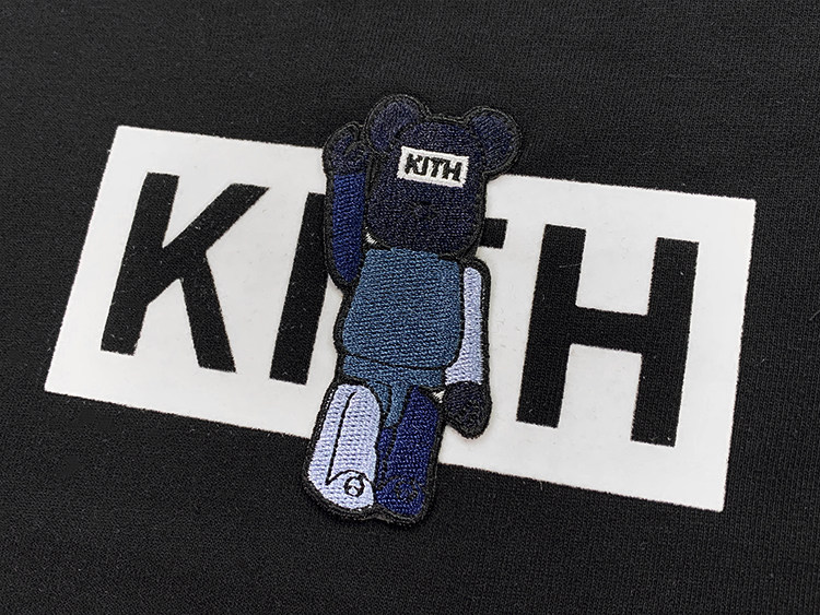 defans Kith暴力熊联名宽松圆领短袖男女情侣T恤植绒刺绣Logo Tee,淘宝优惠券,粉丝福利购,淘宝优惠卷