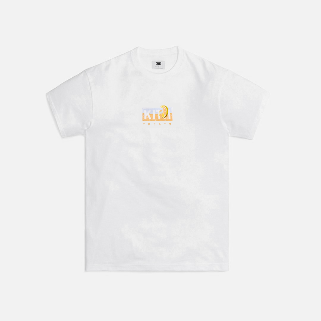 Kith Treats Box logo Tee 柠檬水果印花休闲宽松男女短袖T恤情侣 - 图3