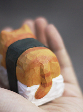 纯手工桌面木雕DIY实木