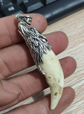复古狼头挂件民族风饰品吊坠