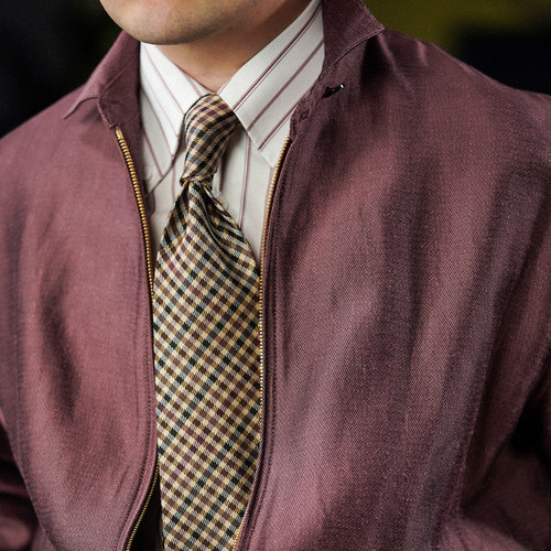 【丝麻哈林顿夹克】高级质感 翻领 短款 轻薄透气 休闲男 - 图3