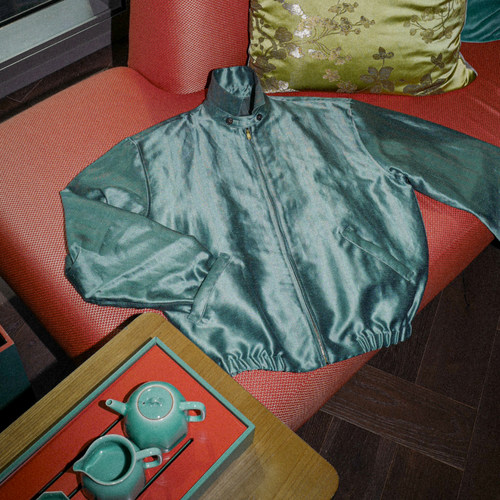 【丝麻哈林顿夹克】高级质感 翻领 短款 轻薄透气 休闲男 - 图2