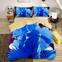 Customize Cartoon Spell Return to the surrounding bed sheet Quilt Cover Four Sets Five Epiphany Students Dorm Room Single Bed Goods