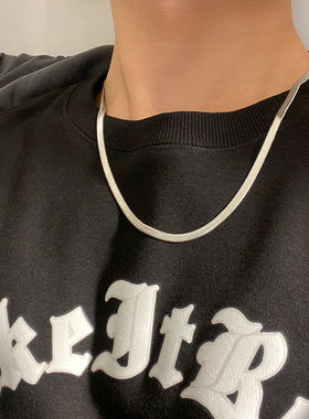 男生脖子挂饰ins风项链男t恤上戴