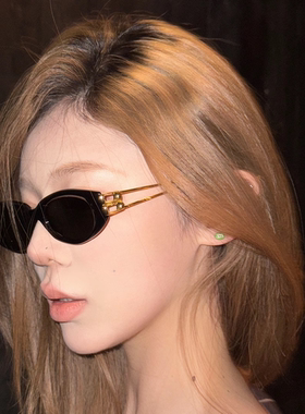 jennie同款墨镜gm女潮猫眼防晒防紫外线高级网感太阳镜方圆脸显瘦