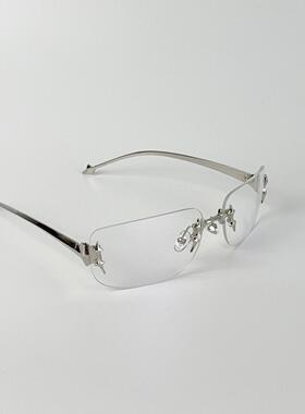 jennie欧美gm无框星星y2k墨镜女凹造型气质高级感男太阳镜ins同款