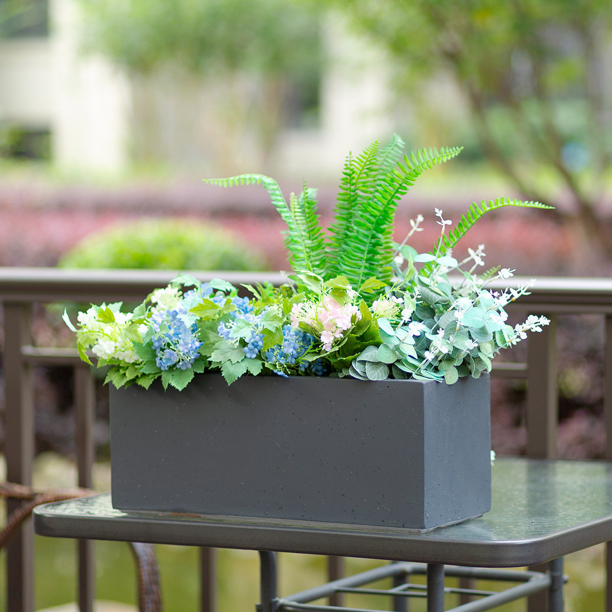 水泥花盆长方形花槽花箱特大号北欧风白色花坛盆栽仿花岗岩麦饭石,淘宝优惠券,粉丝福利购,淘宝优惠卷