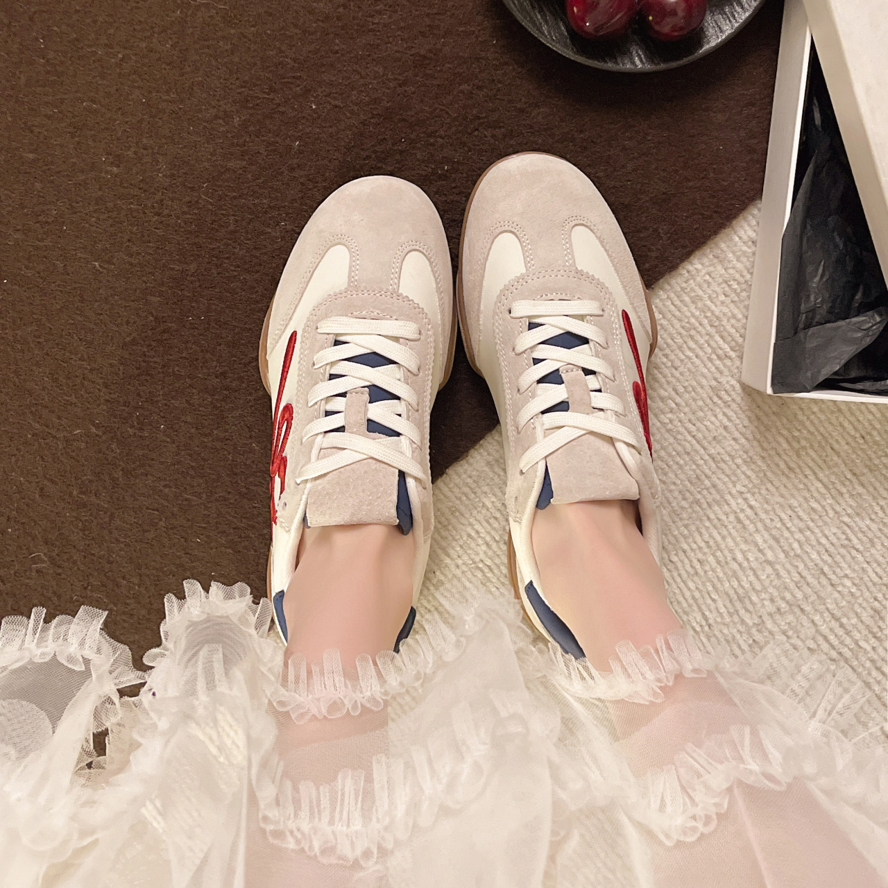 厚底德训鞋女2026年春季新款阿甘鞋复古轻便百搭显脚小休闲运动鞋,淘宝优惠券,粉丝福利购,淘宝优惠卷