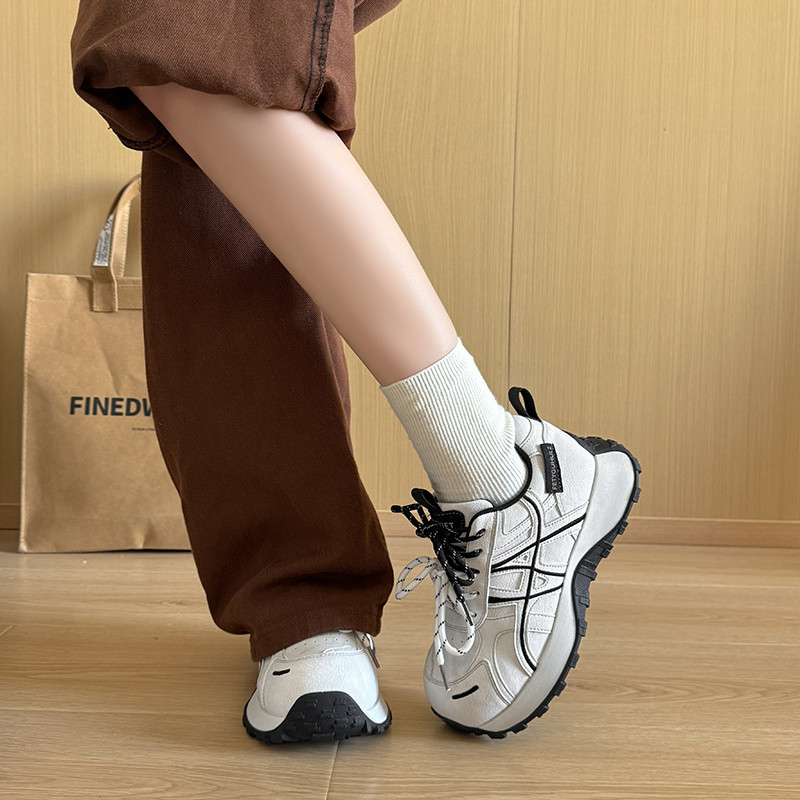 小蛮腰加绒棉鞋复古磨砂厚底百搭德训鞋女2025秋冬休闲运动阿甘鞋,淘宝优惠券,粉丝福利购,淘宝优惠卷