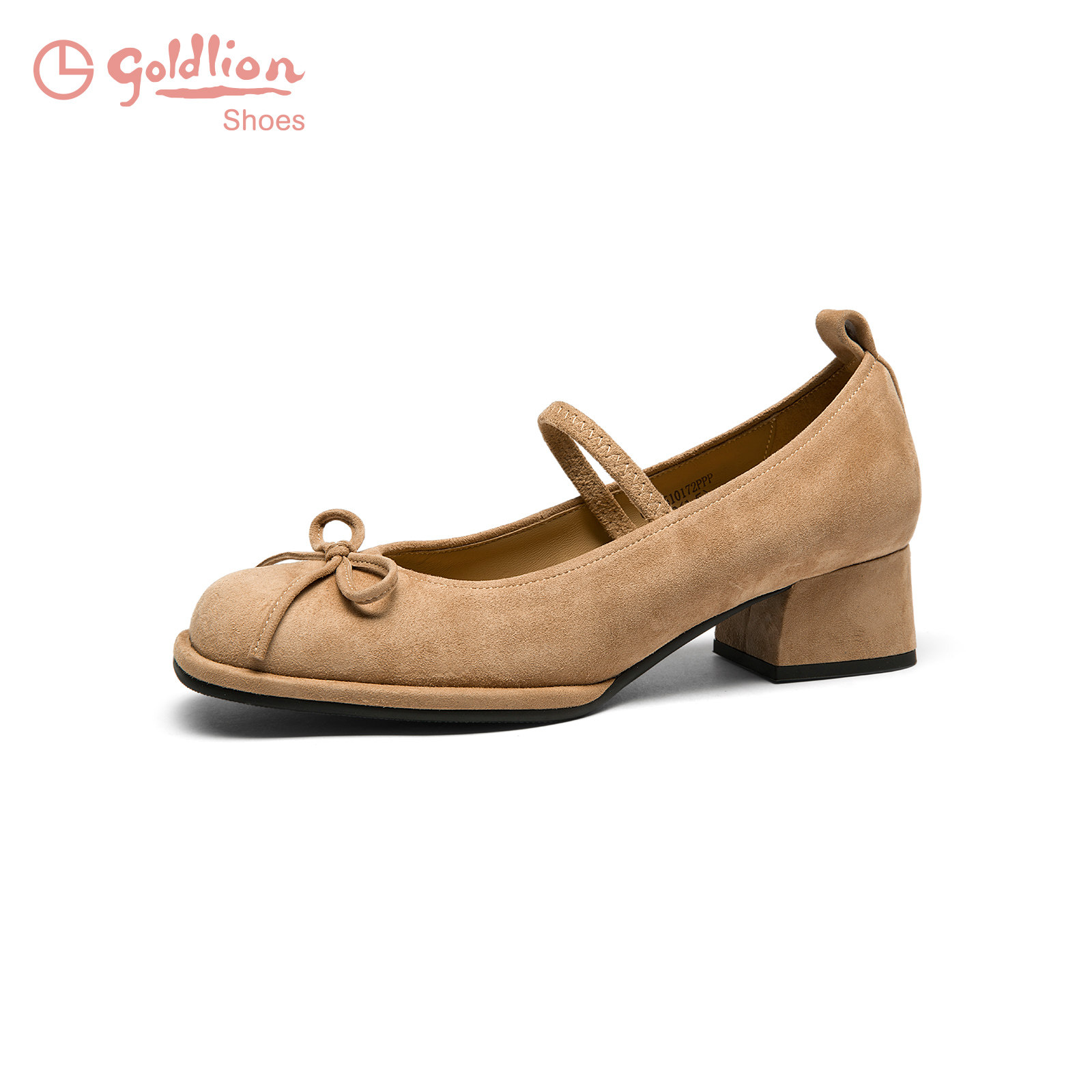 金利来高跟鞋女粗跟春季新款女鞋百搭绒面浅口单鞋温柔风玛丽珍鞋,淘宝优惠券,粉丝福利购,淘宝优惠卷