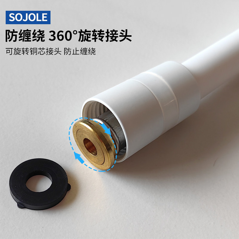 淋浴花洒软管线PVC2/3/5米加长洗澡喷头管黑白枪灰色莲蓬头进水管,淘宝优惠券,粉丝福利购,淘宝优惠卷