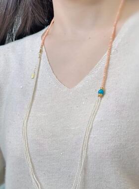 绿松石欧美复古vintage项链