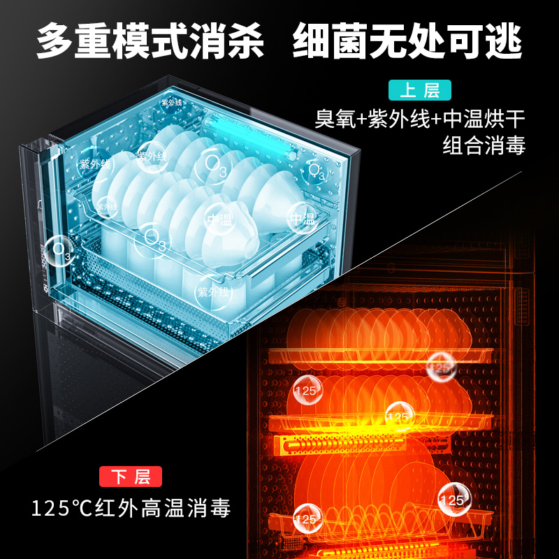 康宝lc7a二星家用立式厨房消毒柜 canbo康宝天誉成商用消毒柜