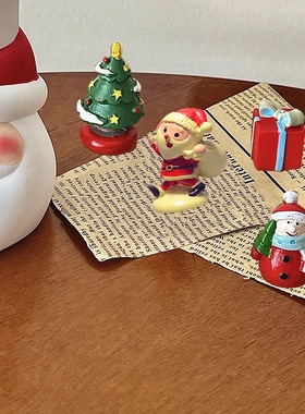 迷你圣诞树圣诞节小摆件家居桌面拍照装饰品圣诞袜子圣诞礼物