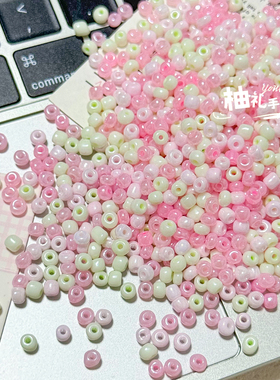 玻璃冰粉diy手工手链项链