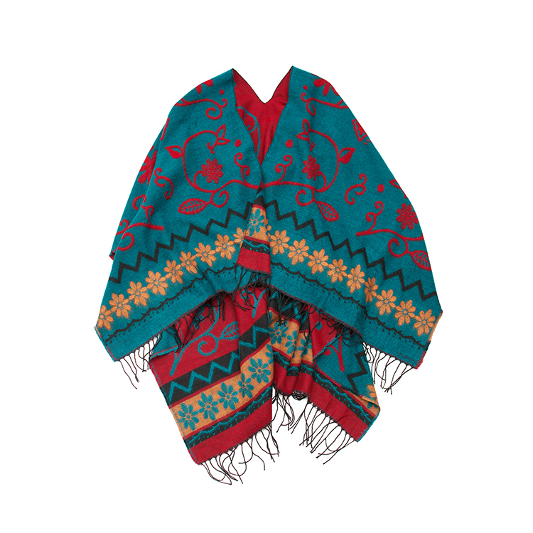 云南青海西藏旅游春秋冬季民族风开叉斗篷外套空调披肩围巾两用女,淘宝优惠券,粉丝福利购,淘宝优惠卷