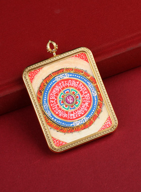 唐卡半手绘描金新款莲花