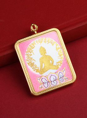 唐卡半手绘喵姐心咒粗矿