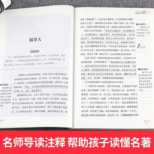稻草人书叶圣陶正版 快乐读书吧三年级上册课外书籍 小学生四五六年级课外阅读书籍人教版学校快乐读书吧经典书目文学名著儿童读物 - 图1